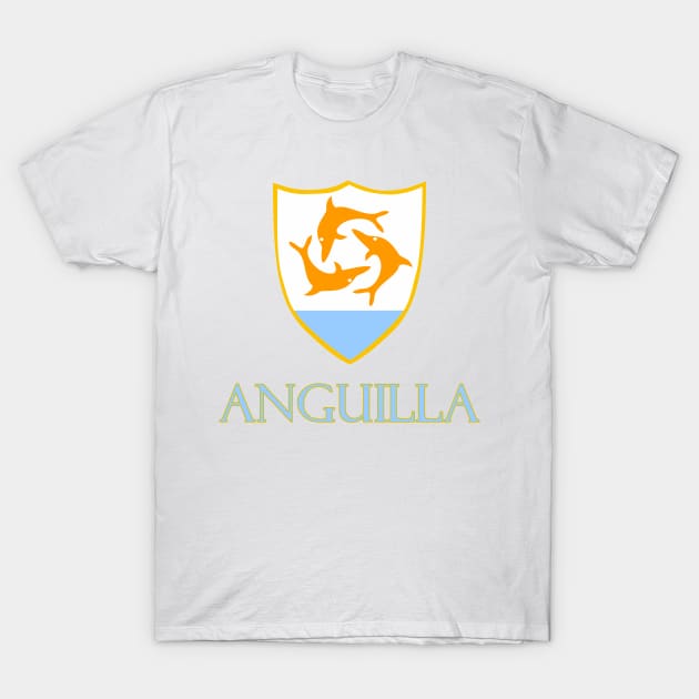 Anguilla - Coat of Arms Design T-Shirt by Naves